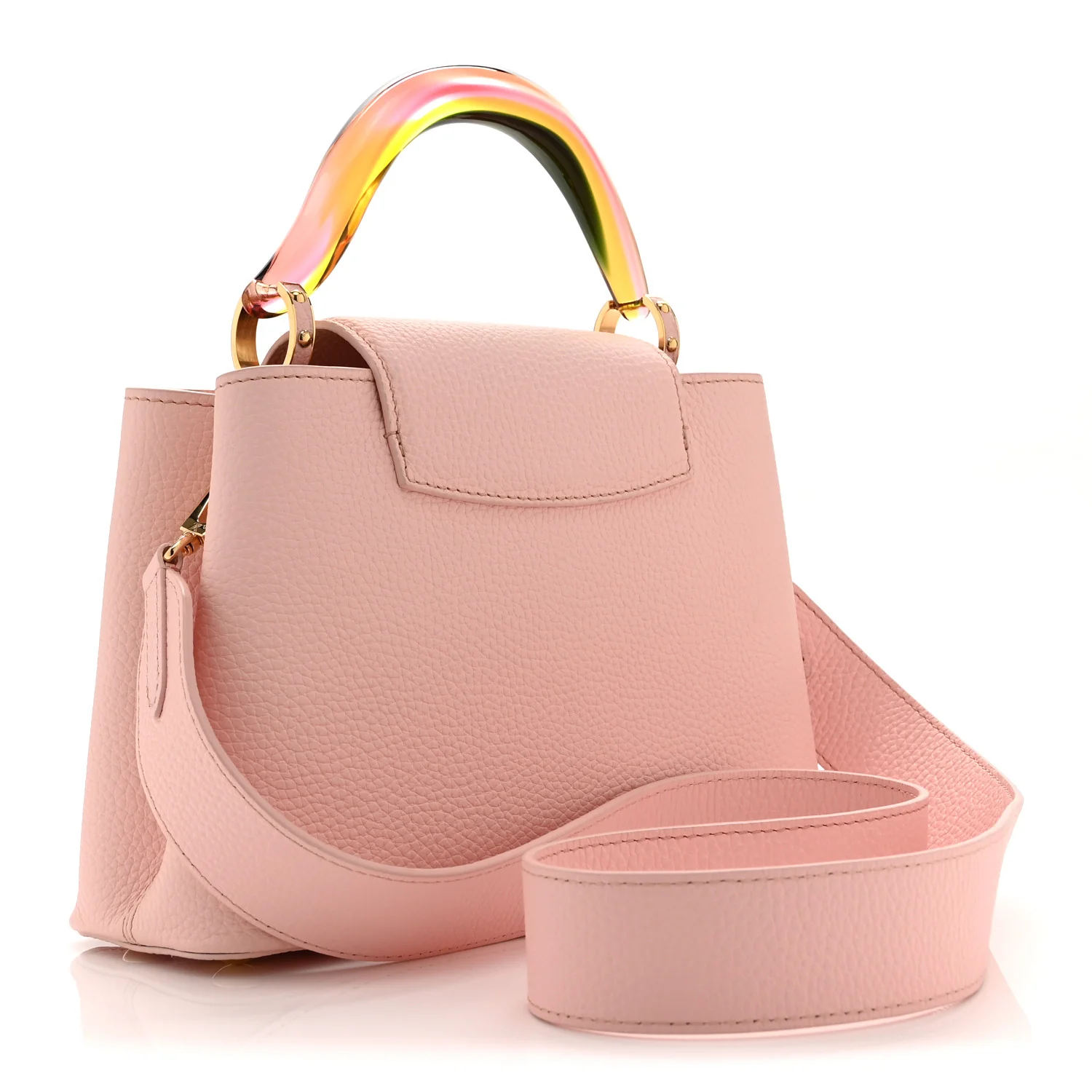Taurillon Resin Murano Capucines BB Rose Jasmin - Image 3