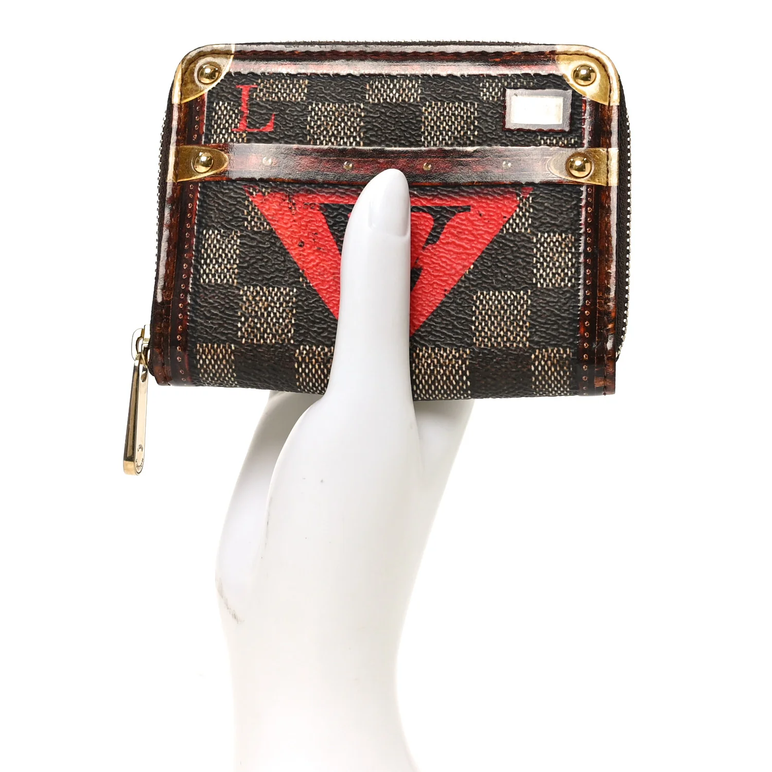 Transformed Damier Ebene Time Trunk Zippy Coin Purse - Image 2