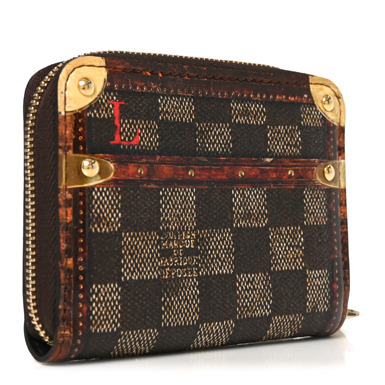 Transformed Damier Ebene Time Trunk Zippy Coin Purse - Image 3