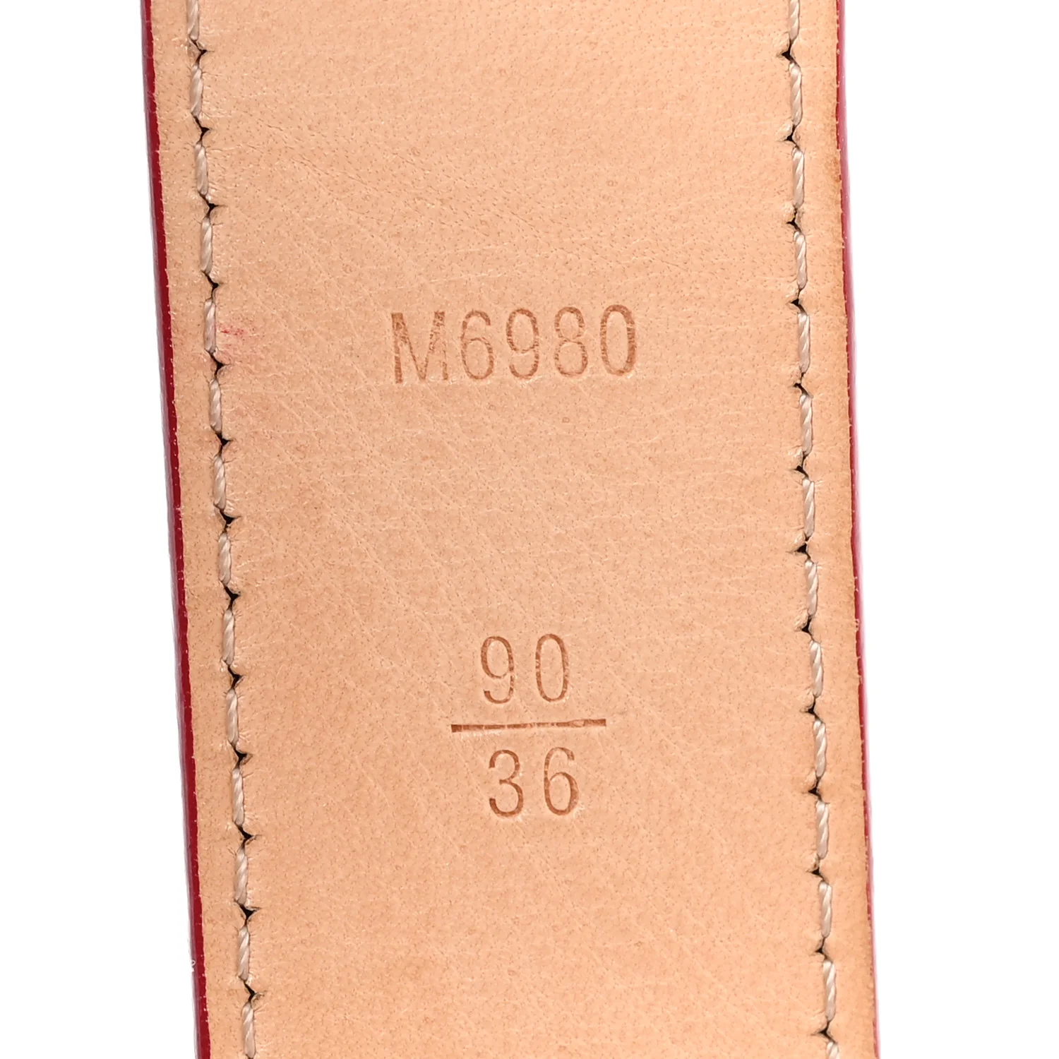Vernis Ceinture 30mm Belt 90 36 Rouge - Image 4