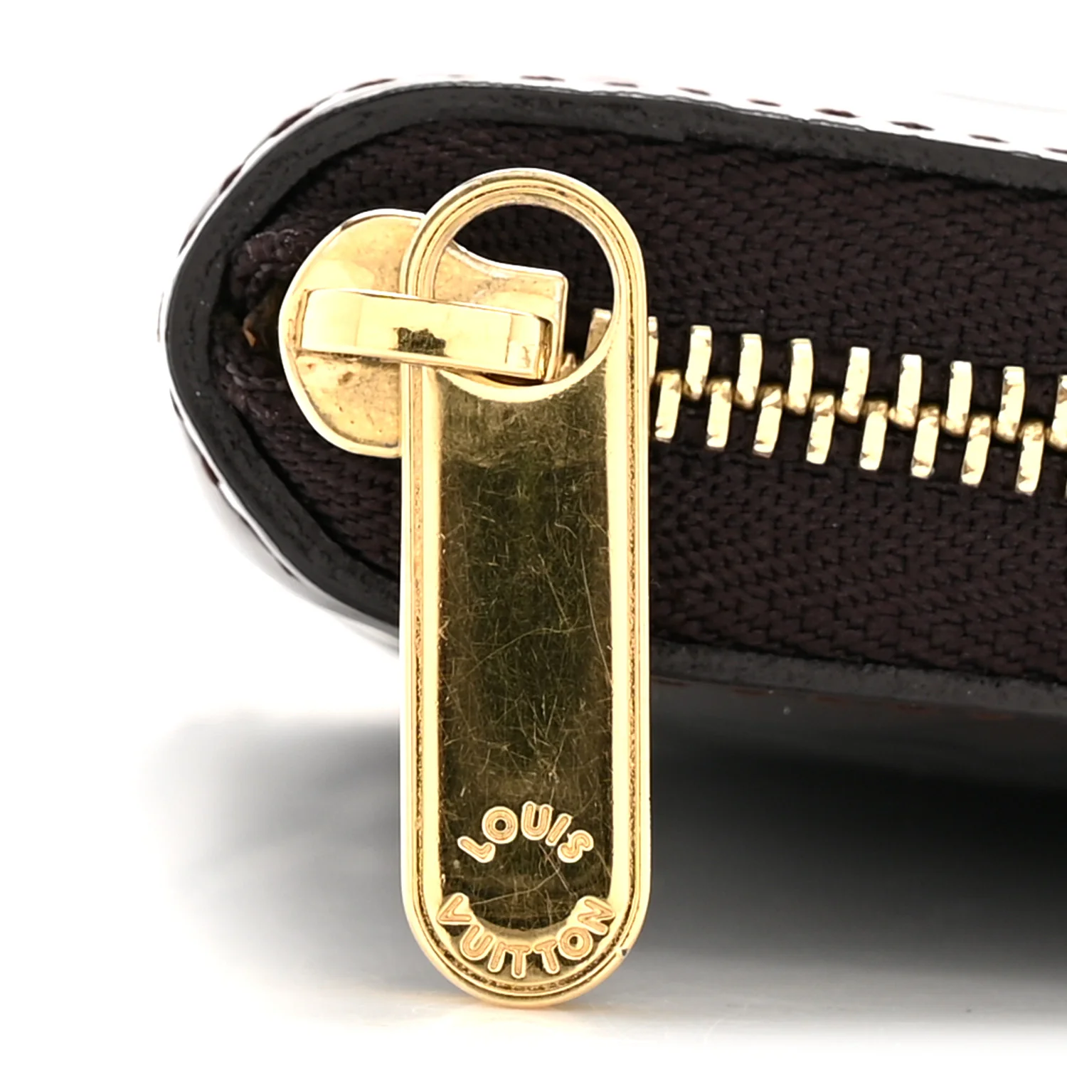 Vernis Rayures Zippy Coin Purse Amarante - Image 8