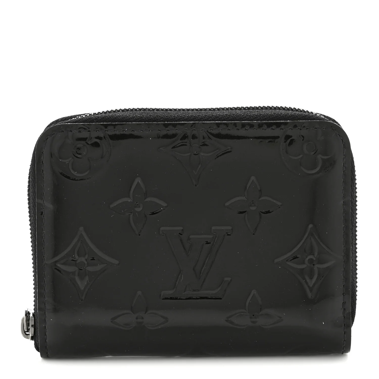 Vernis Zippy Coin Purse Wallet Noir Magnetique