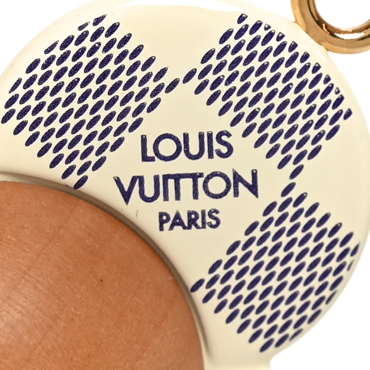 Wood Damier Azur Vivienne By The Pool Key Holder - Image 3