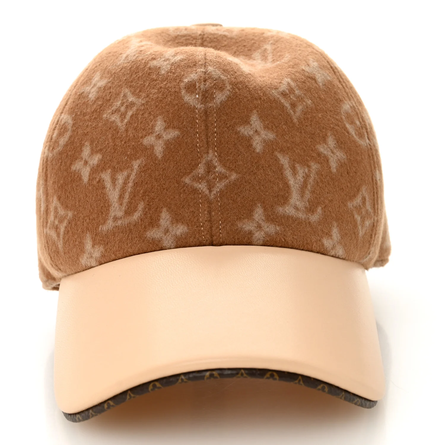 Wool Monogram Carry On Cap M Beige - Image 4