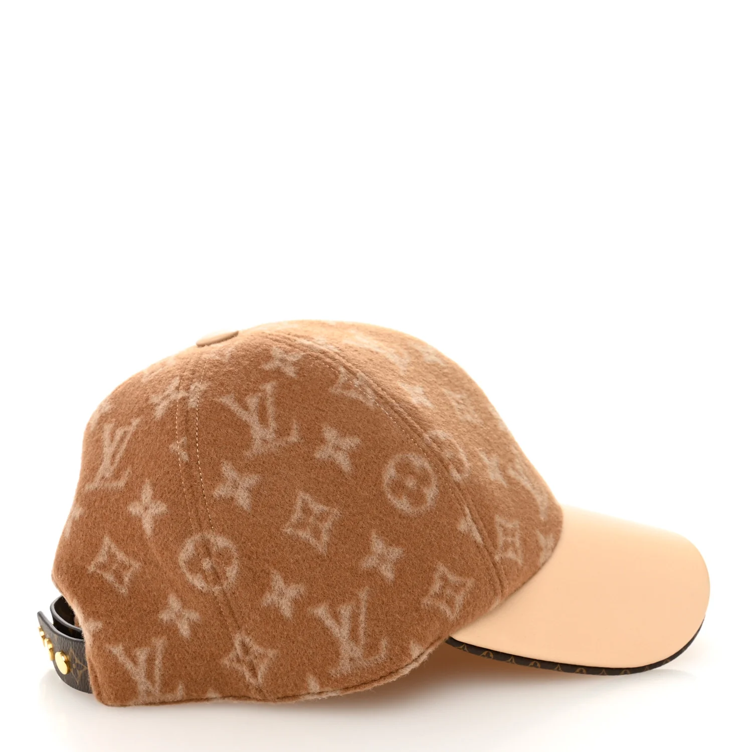 Wool Monogram Carry On Cap M Beige - Image 5