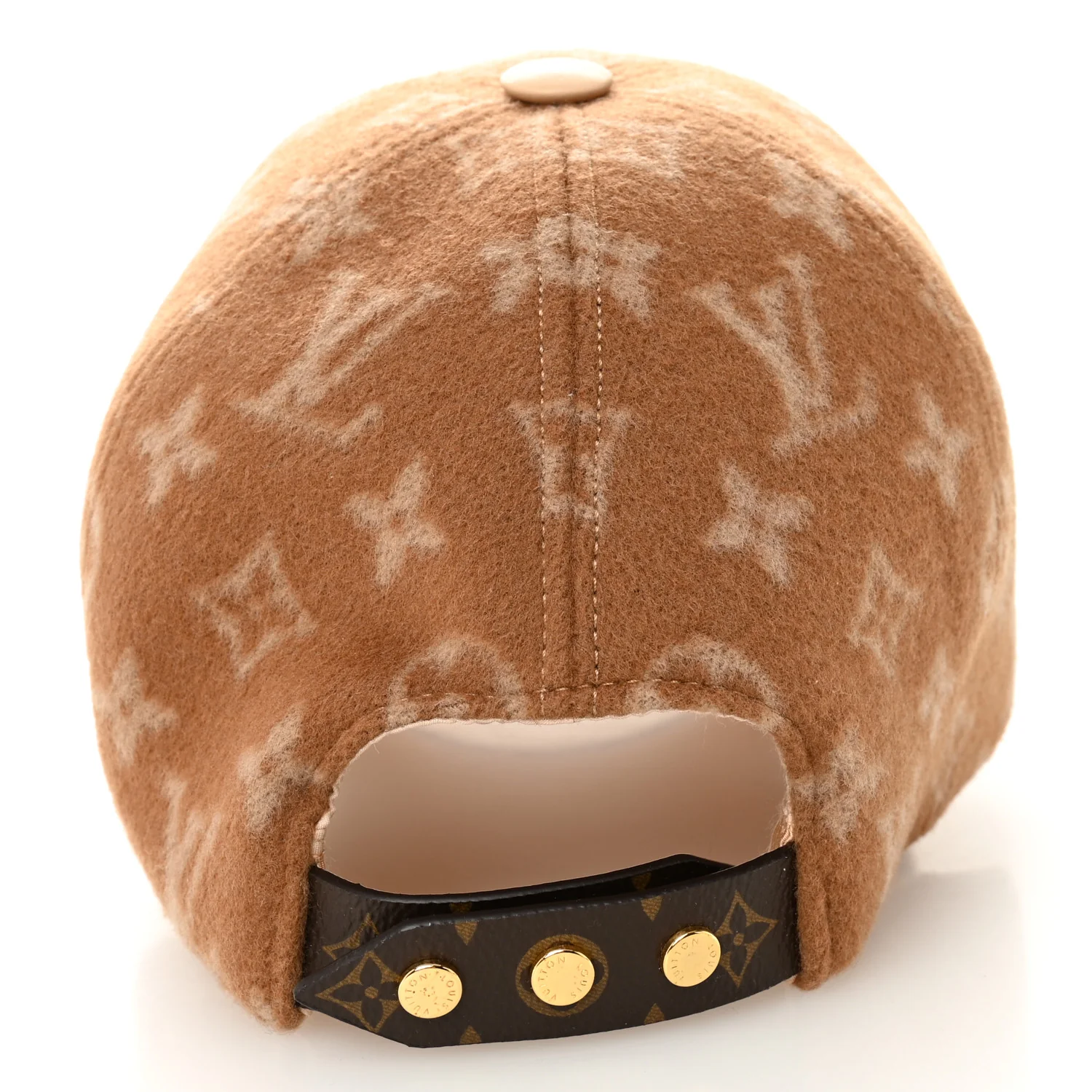 Wool Monogram Carry On Cap M Beige - Image 6
