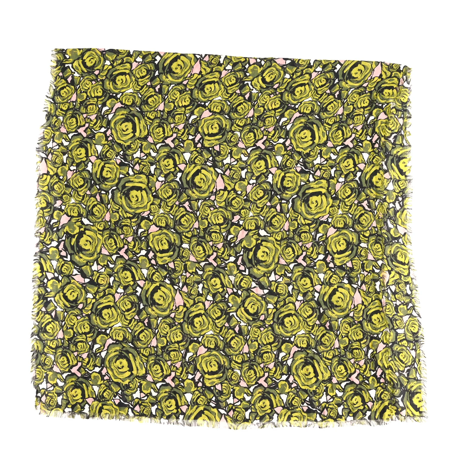 Wool Silk Cashmere Rock N Roses Stole - Image 2