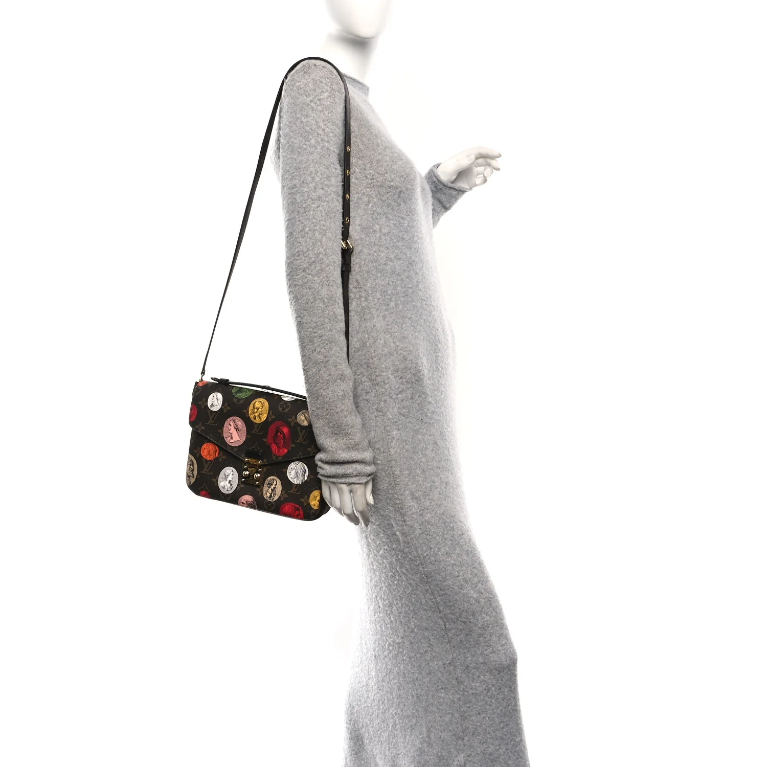 X FORNASETTI Monogram Cameo Pochette Metis - Image 2