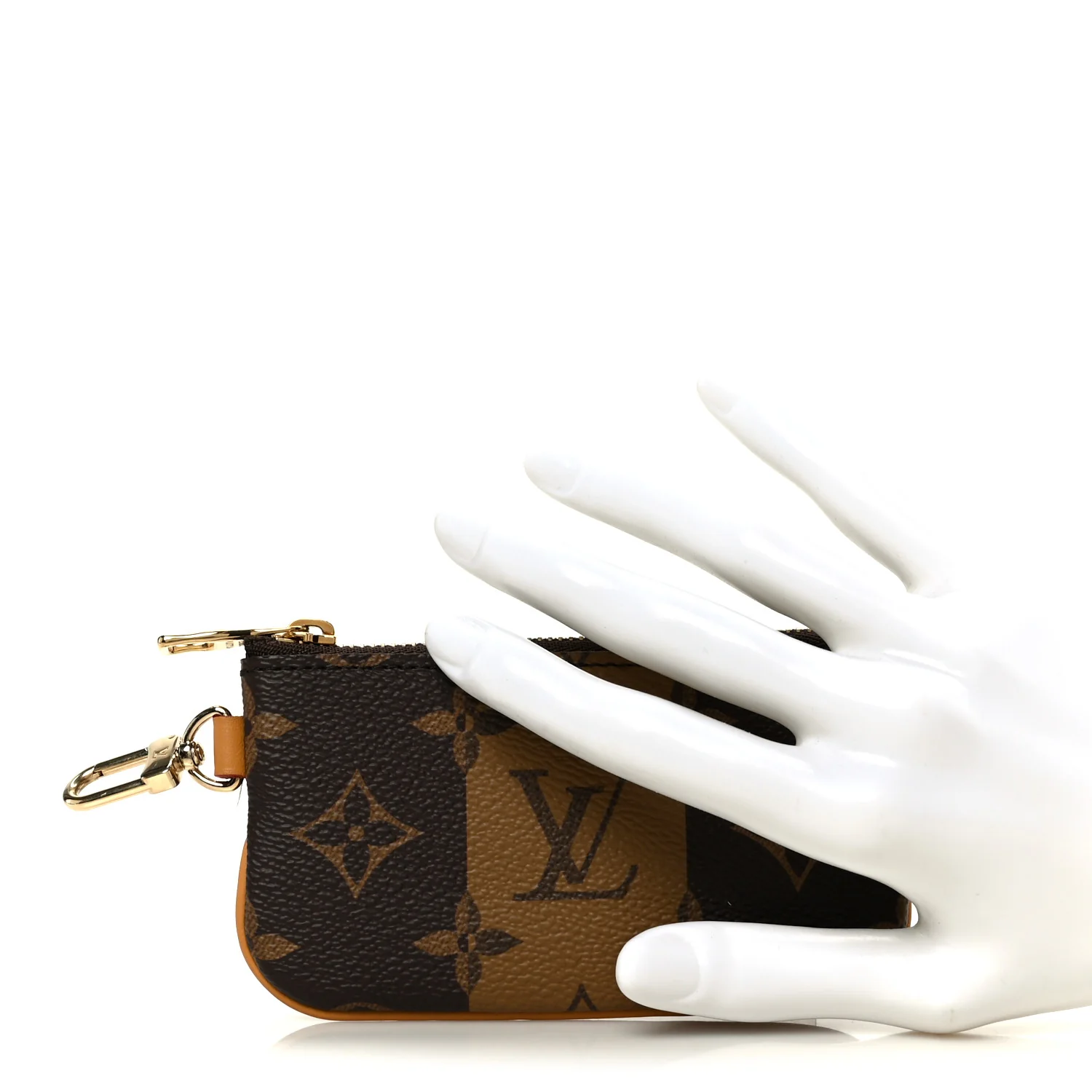 X NIGO Reverse Monogram Stripes Trio Messenger Key Pouch - Image 2