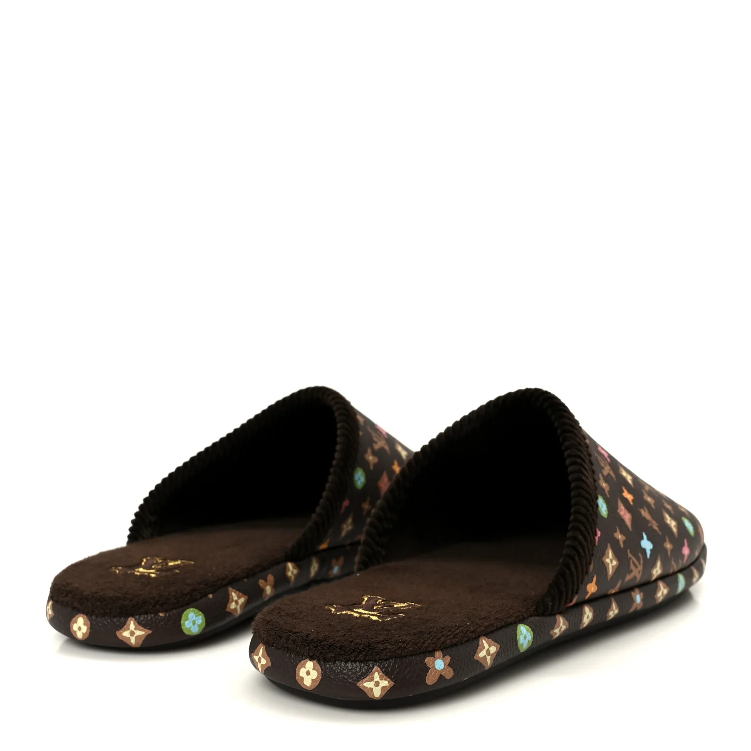 X TYLER THE CREATOR Monogram Craggy LV Palace Mens Slippers  9 Mocha - Image 5