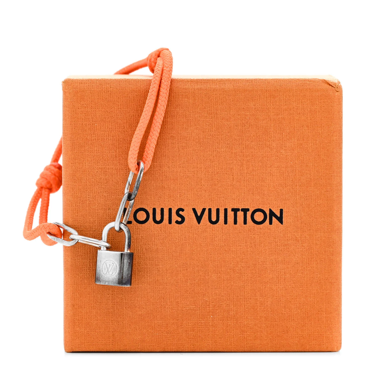 X Virgil Abloh Sterling Silver Lockit Bracelet Orange - Image 5