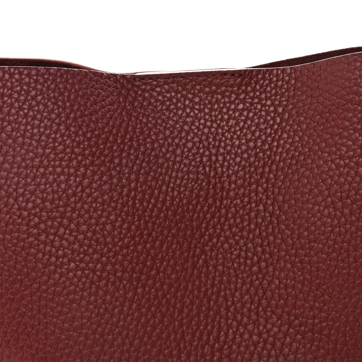 Pebbled Calfskin Small Everyday Cabas Oxblood - Image 7