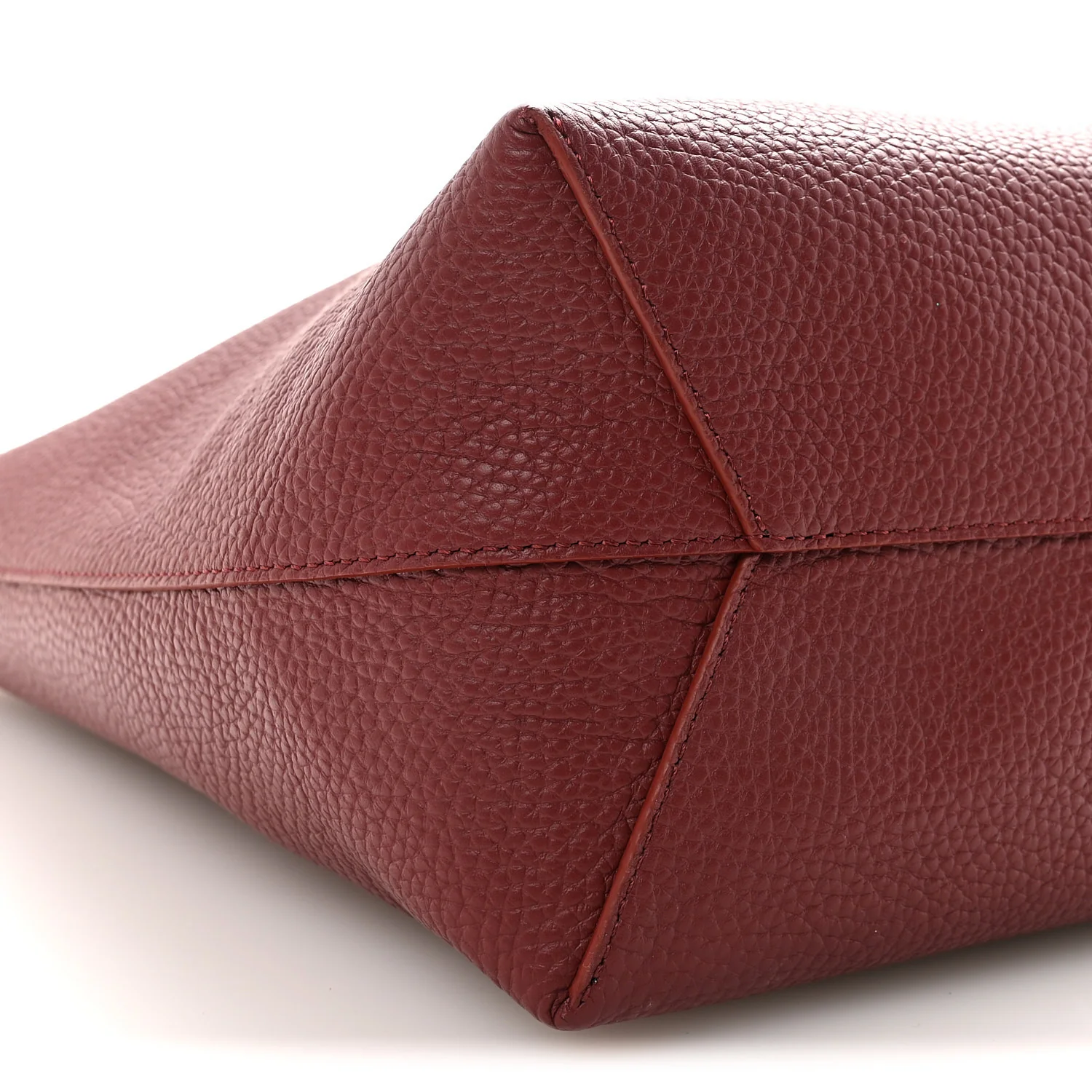 Pebbled Calfskin Small Everyday Cabas Oxblood - Image 8