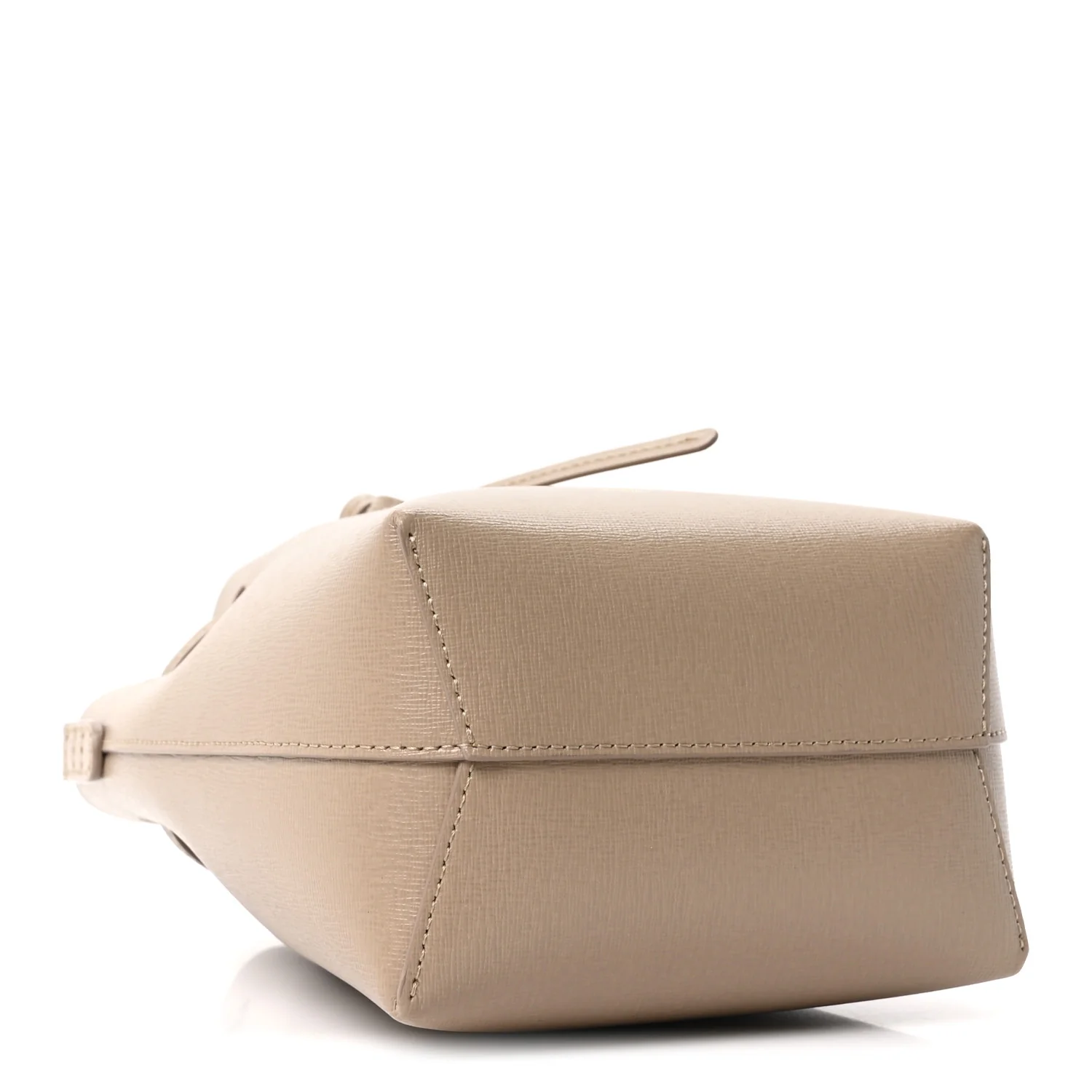 Saffiano Mini Mini Bucket Bag Beige - Image 4