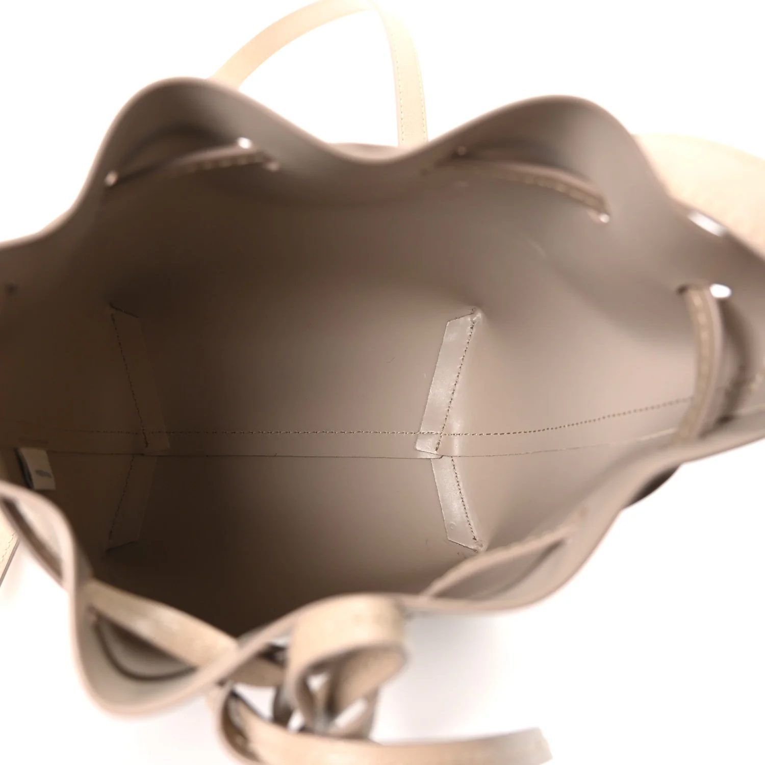 Saffiano Mini Mini Bucket Bag Beige - Image 5