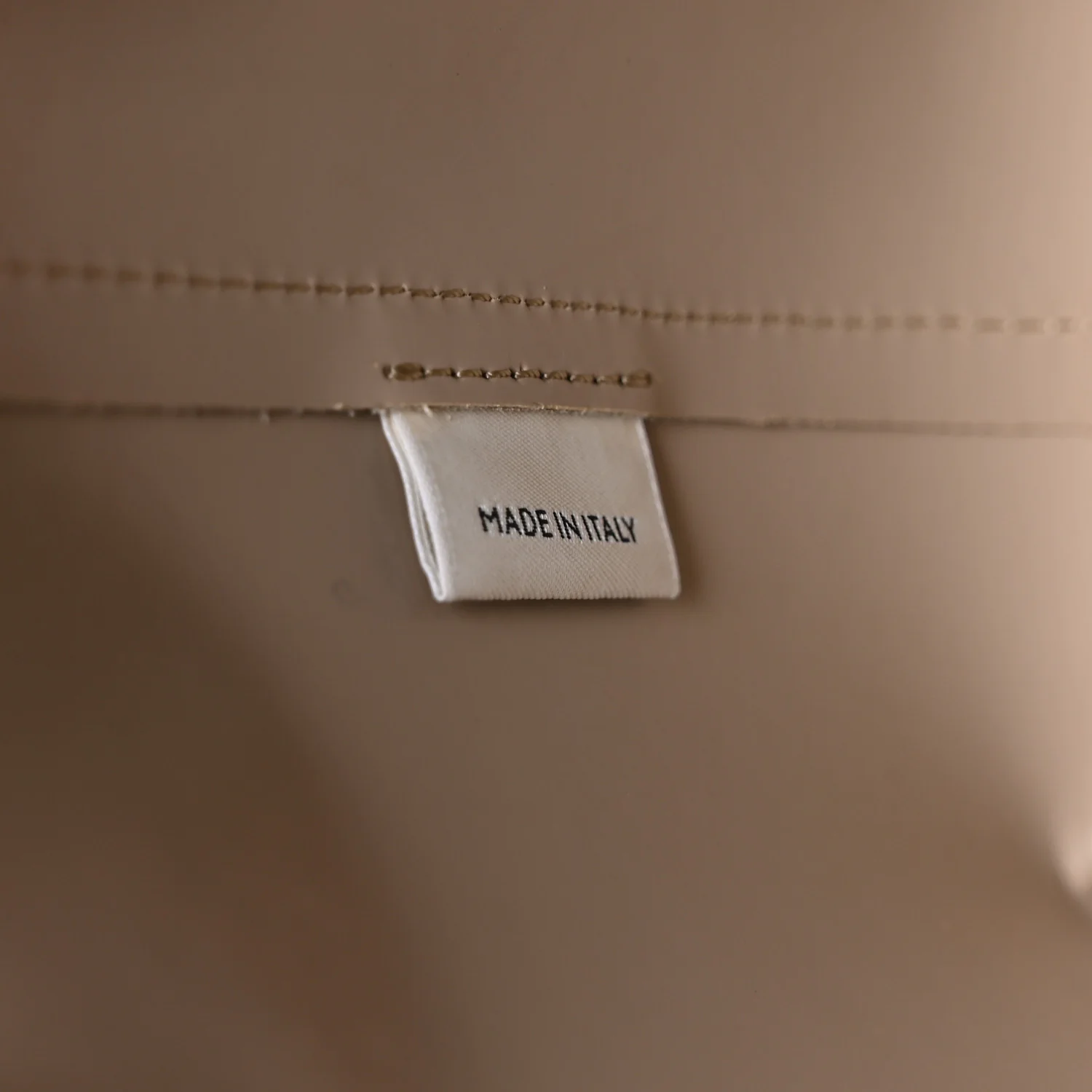 Saffiano Mini Mini Bucket Bag Beige - Image 7