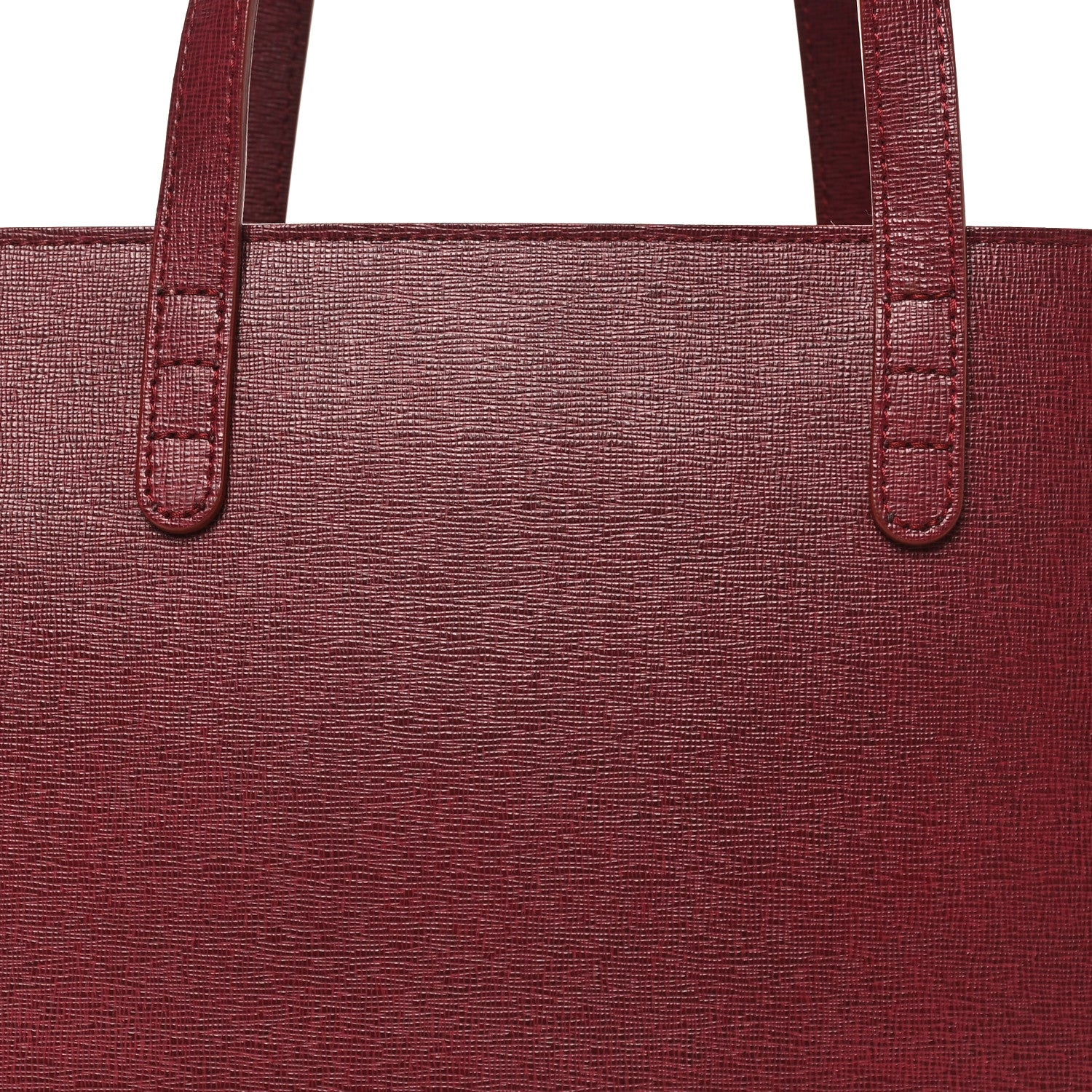 Saffiano Small Shopping Tote Claret - Image 7