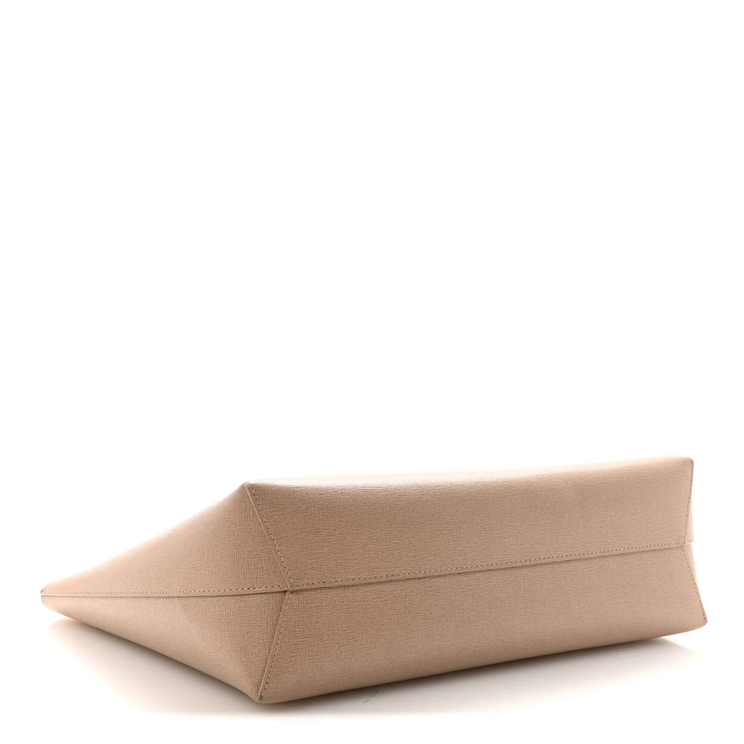 Saffiano Small Zip Tote Beige - Image 4