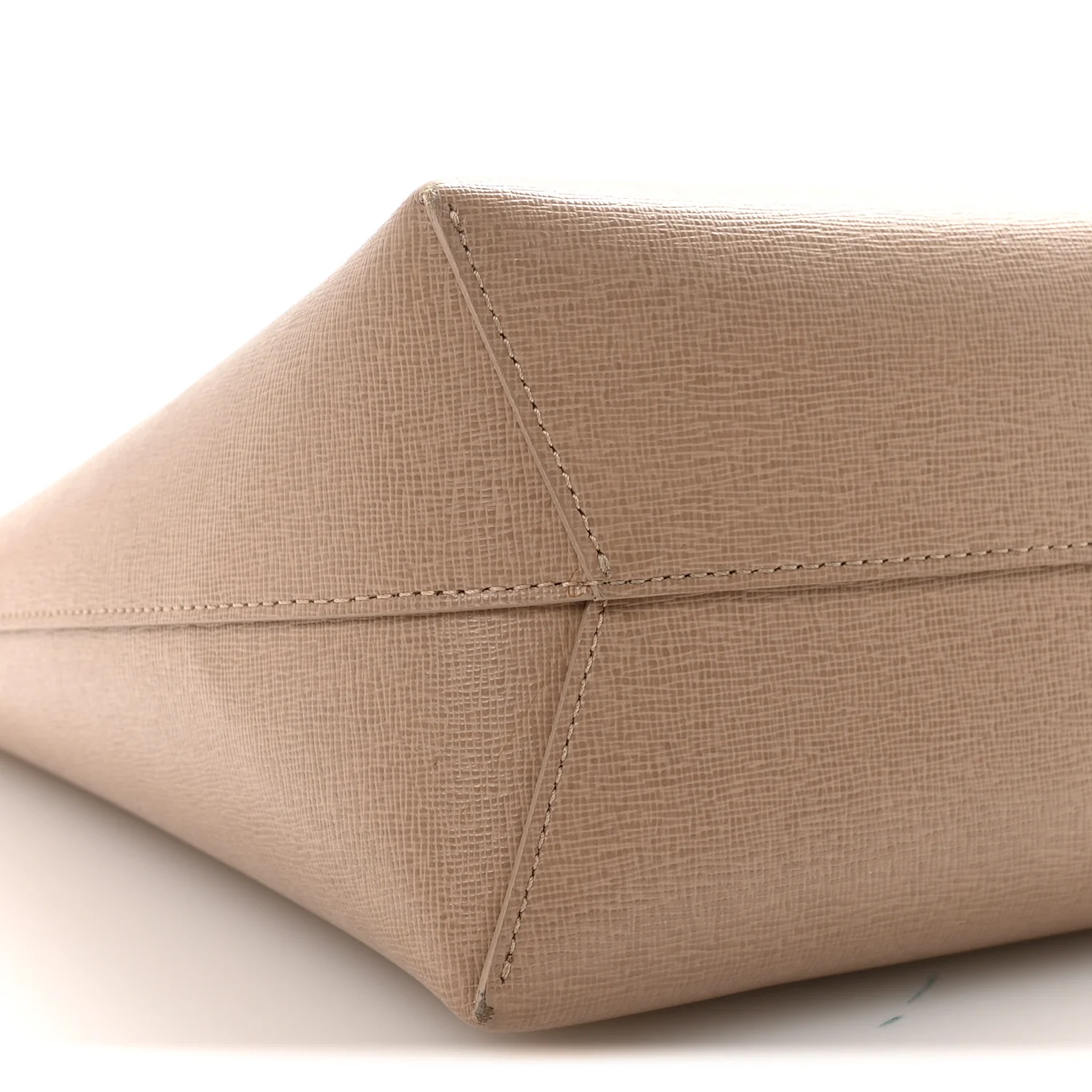 Saffiano Small Zip Tote Beige - Image 8