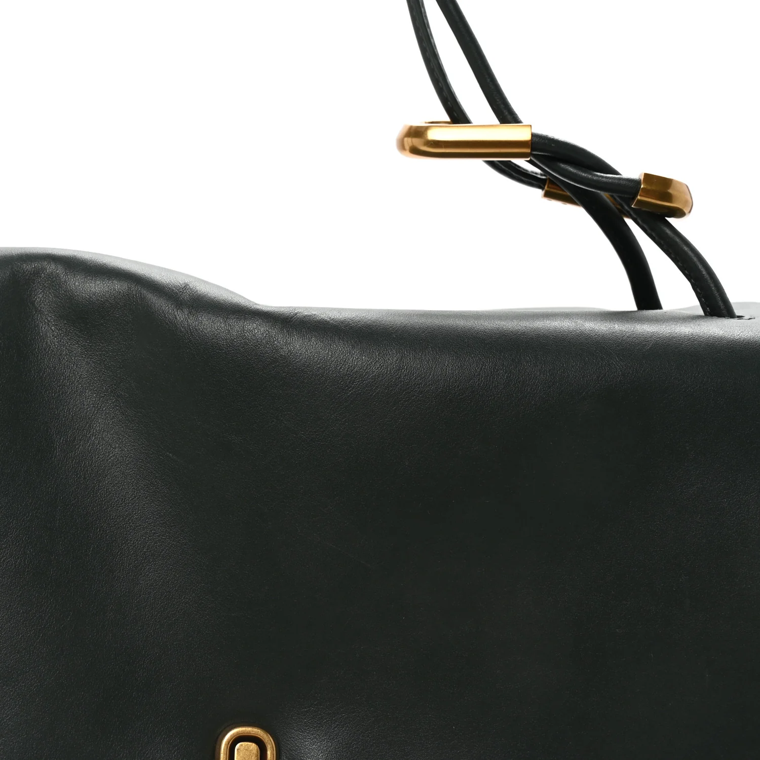 Calfskin Large Dual Shoulder Bag Green - Image 8