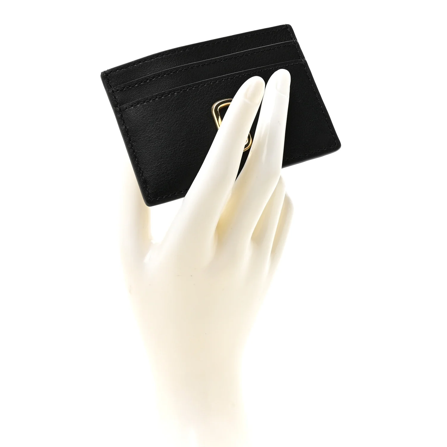 Calfskin Snapshot Card Holder Black - Image 2