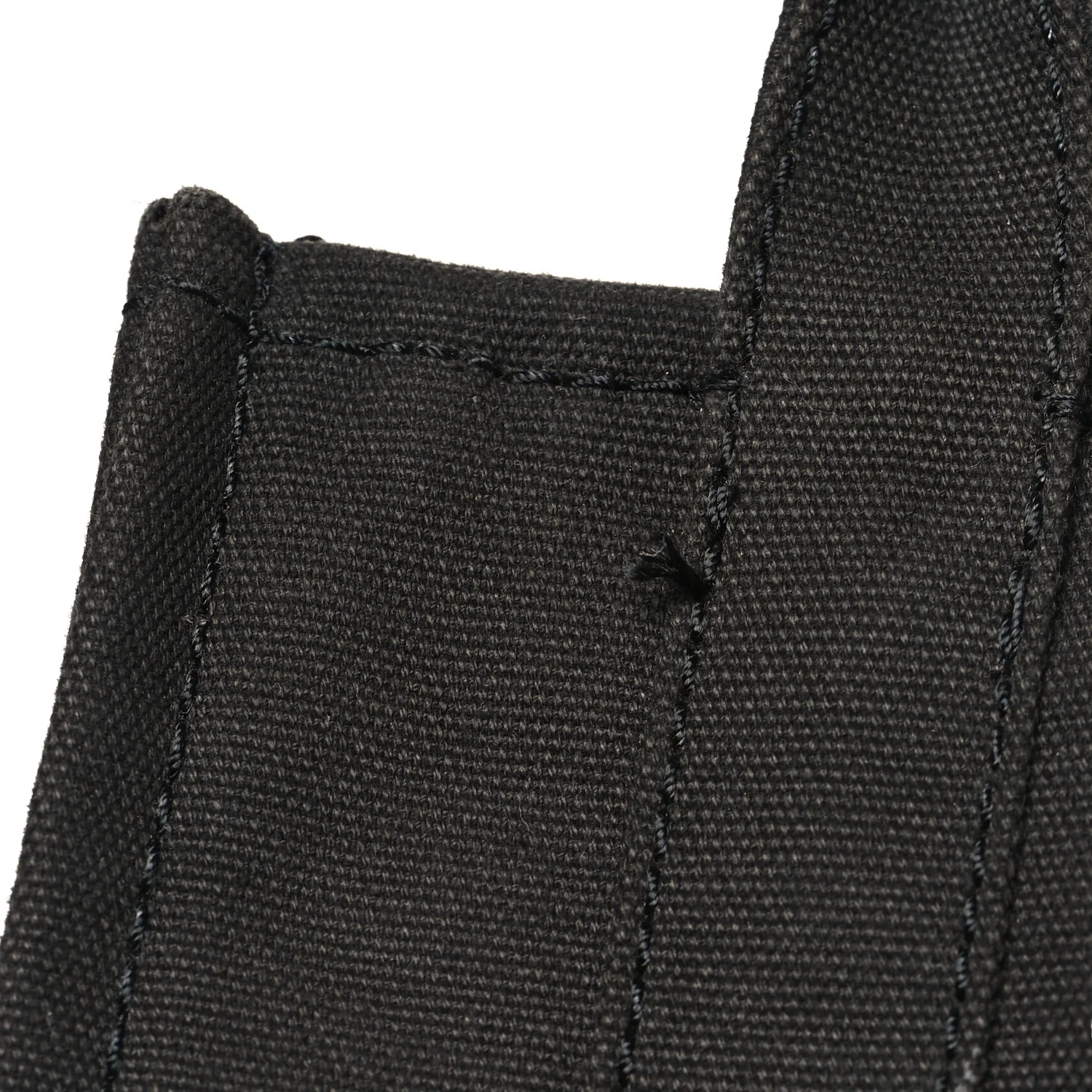Cotton Canvas Small The Traveler Tote Bag Black - Image 10