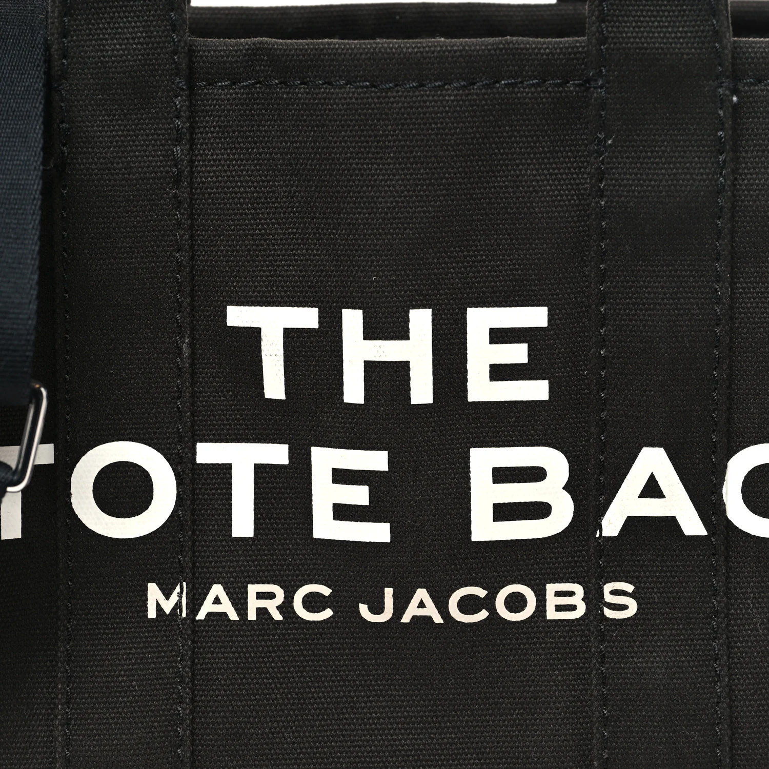 Cotton Canvas Small The Traveler Tote Bag Black - Image 7