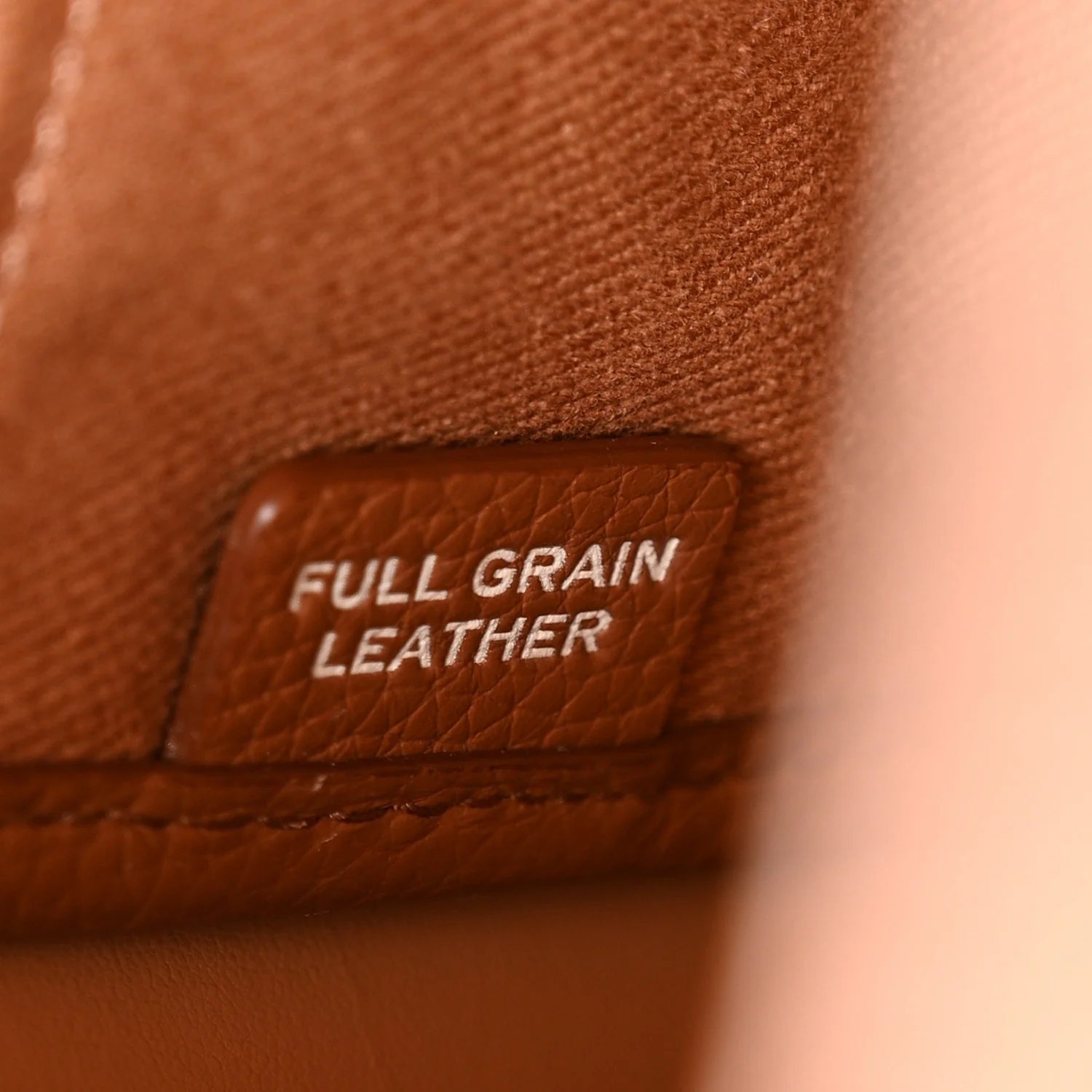 Grained Calfskin Medium The Tote Bag Argan Oil - Image 7