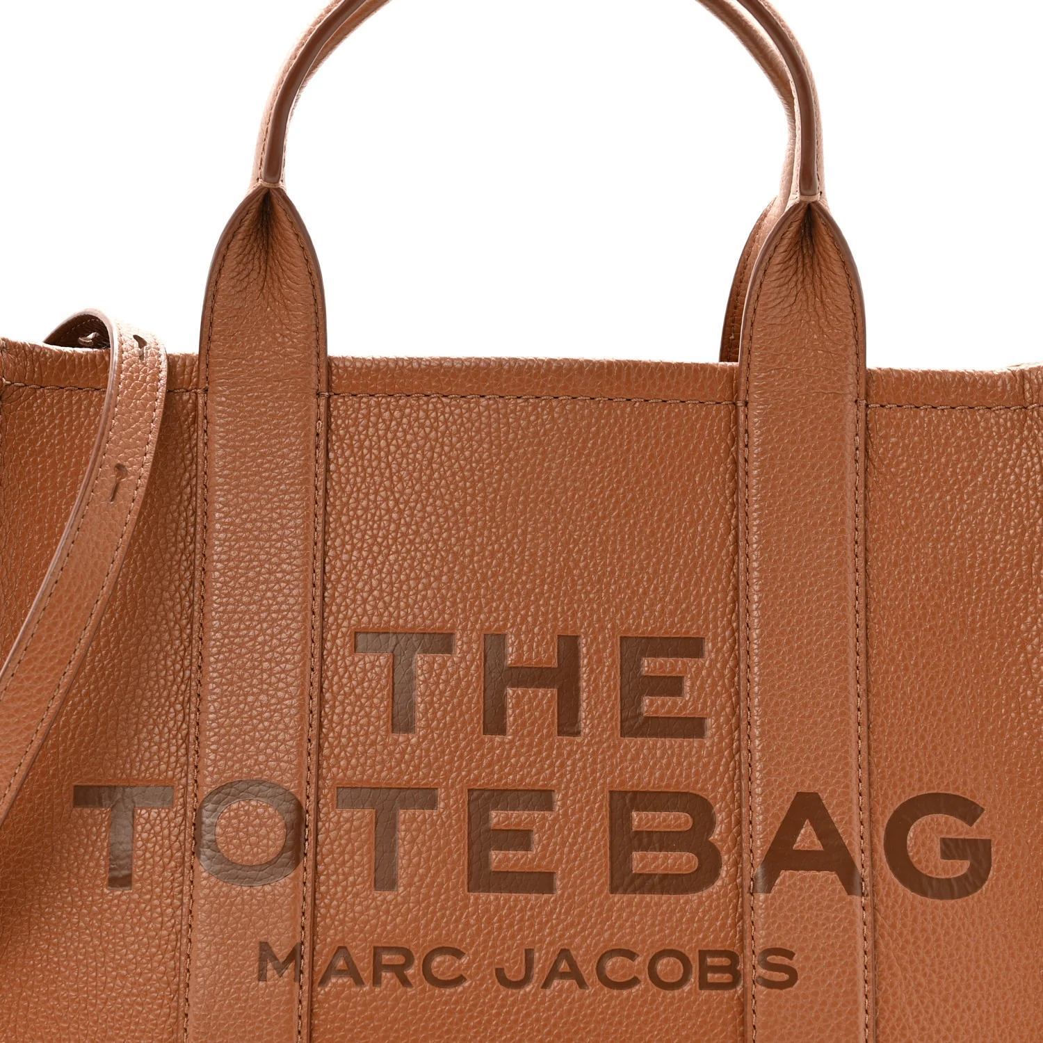 Grained Calfskin Medium The Tote Bag Argan Oil - Image 8
