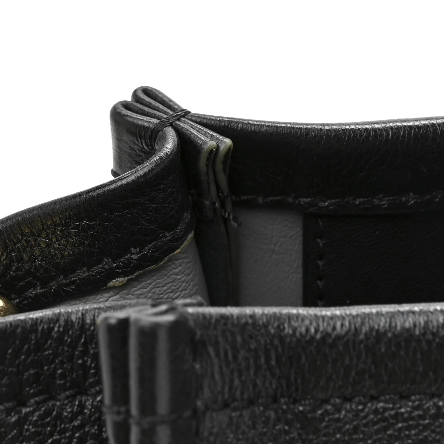 Grained Calfskin Medium The Tote Bag Black - Image 13