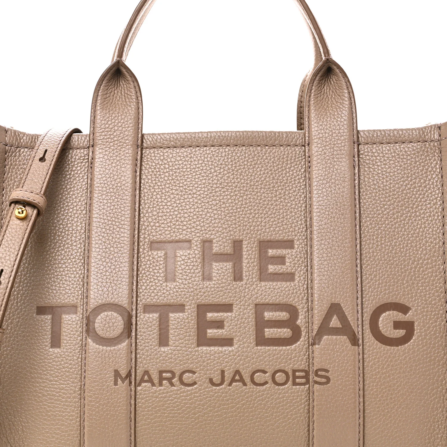 Grained Calfskin Medium The Tote Bag Cement - Image 8