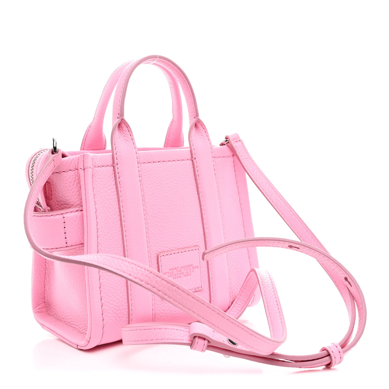 Grained Calfskin Micro The Tote Bag Fluro Candy - Image 3