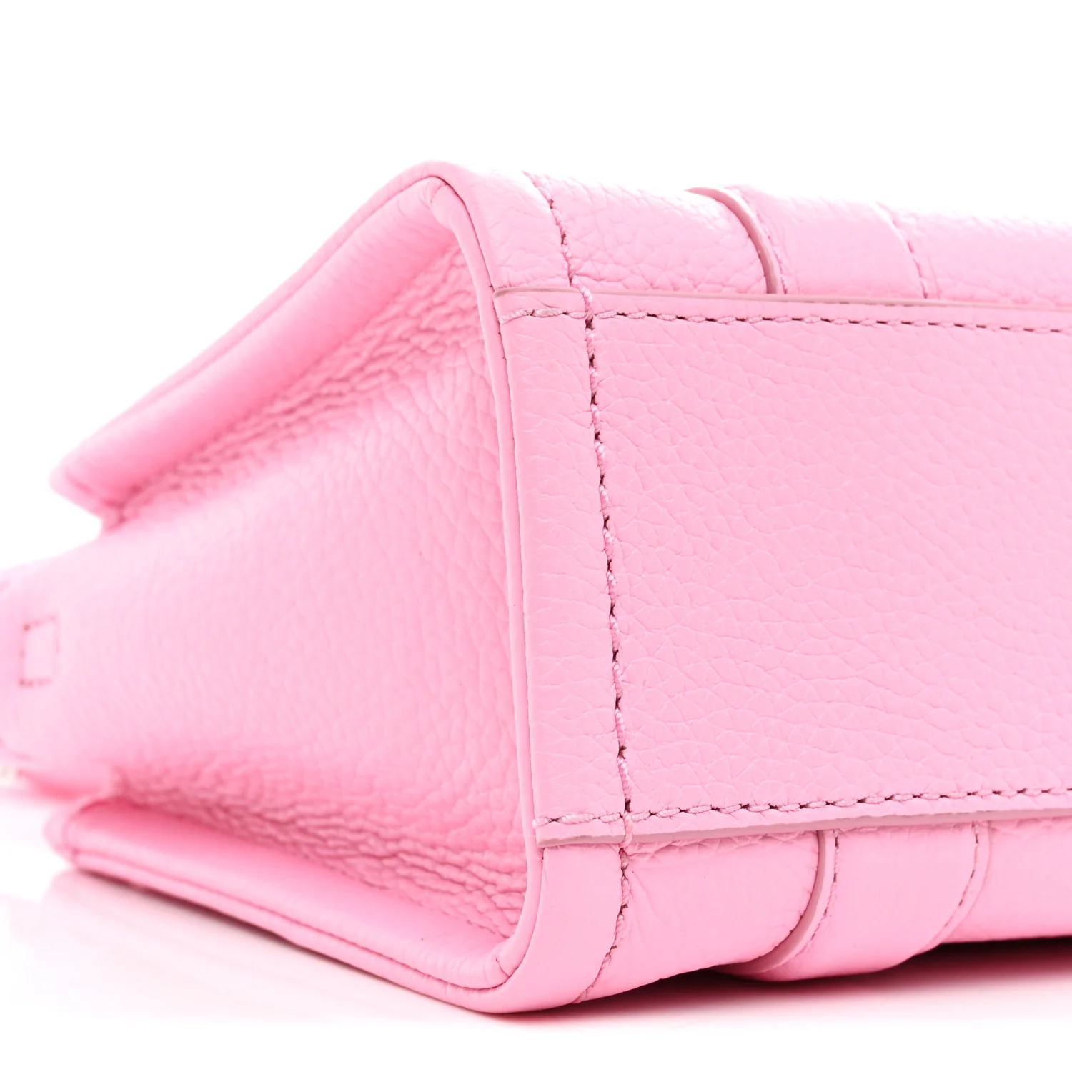 Grained Calfskin Micro The Tote Bag Fluro Candy - Image 8