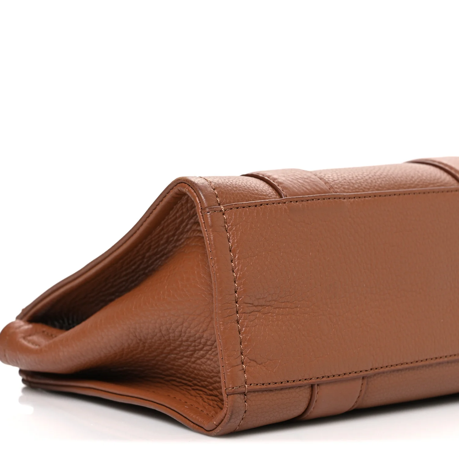 Grained Calfskin Small The Tote Bag Argan Oil - Image 10