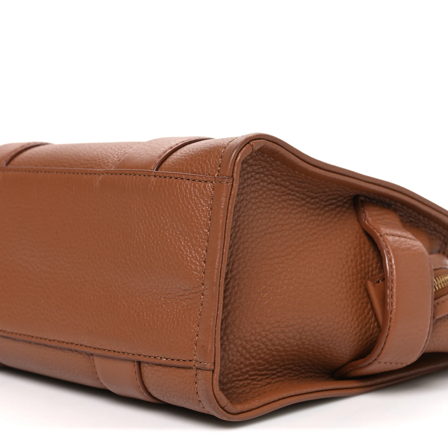 Grained Calfskin Small The Tote Bag Argan Oil - Image 11