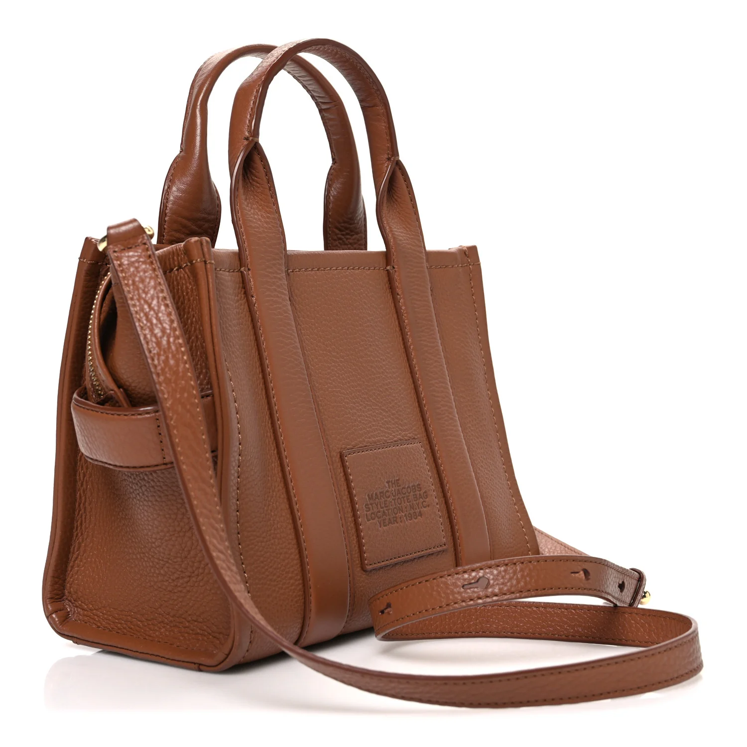 Grained Calfskin Small The Tote Bag Argan Oil - Image 3