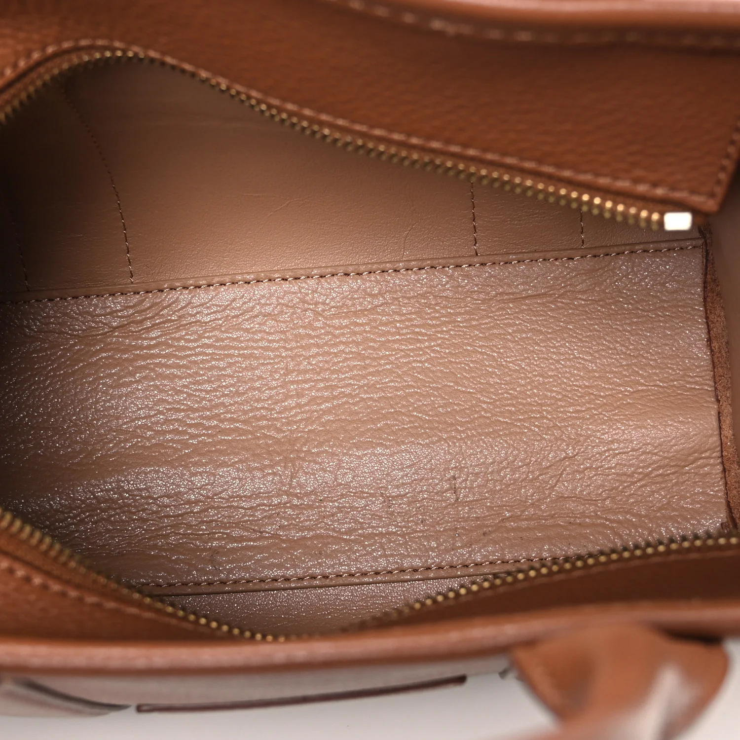 Grained Calfskin Small The Tote Bag Argan Oil - Image 5
