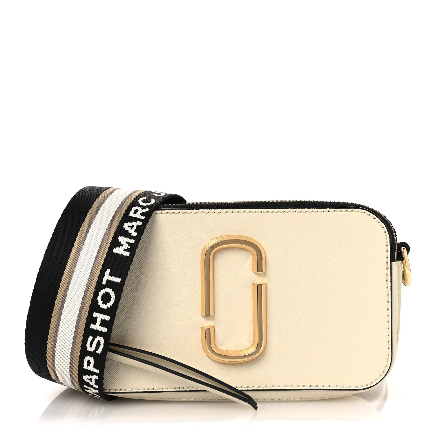 Saffiano Small Snapshot Camera Bag Cloud White Multicolor