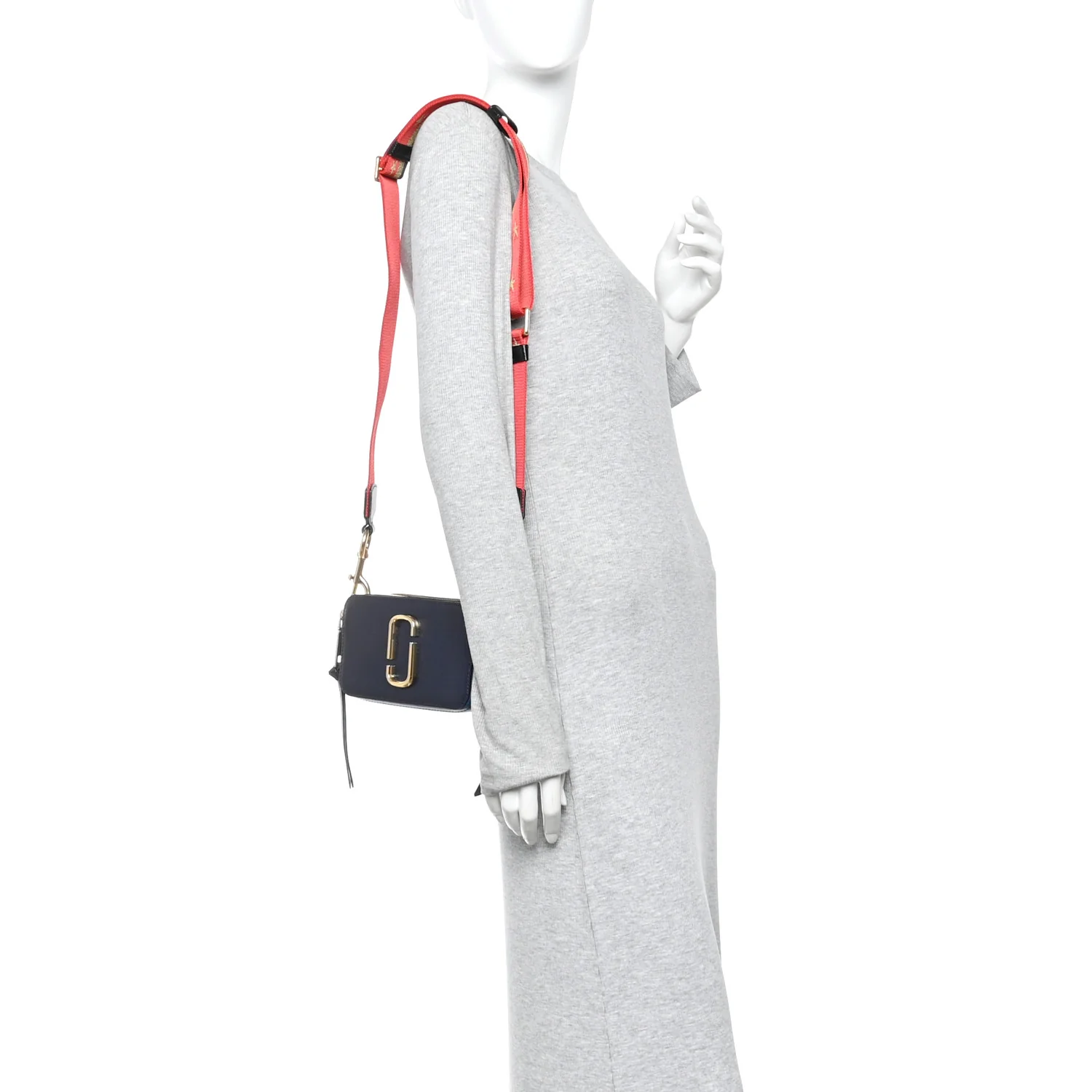 Saffiano Small Snapshot Camera Bag Navy Multicolor - Image 2