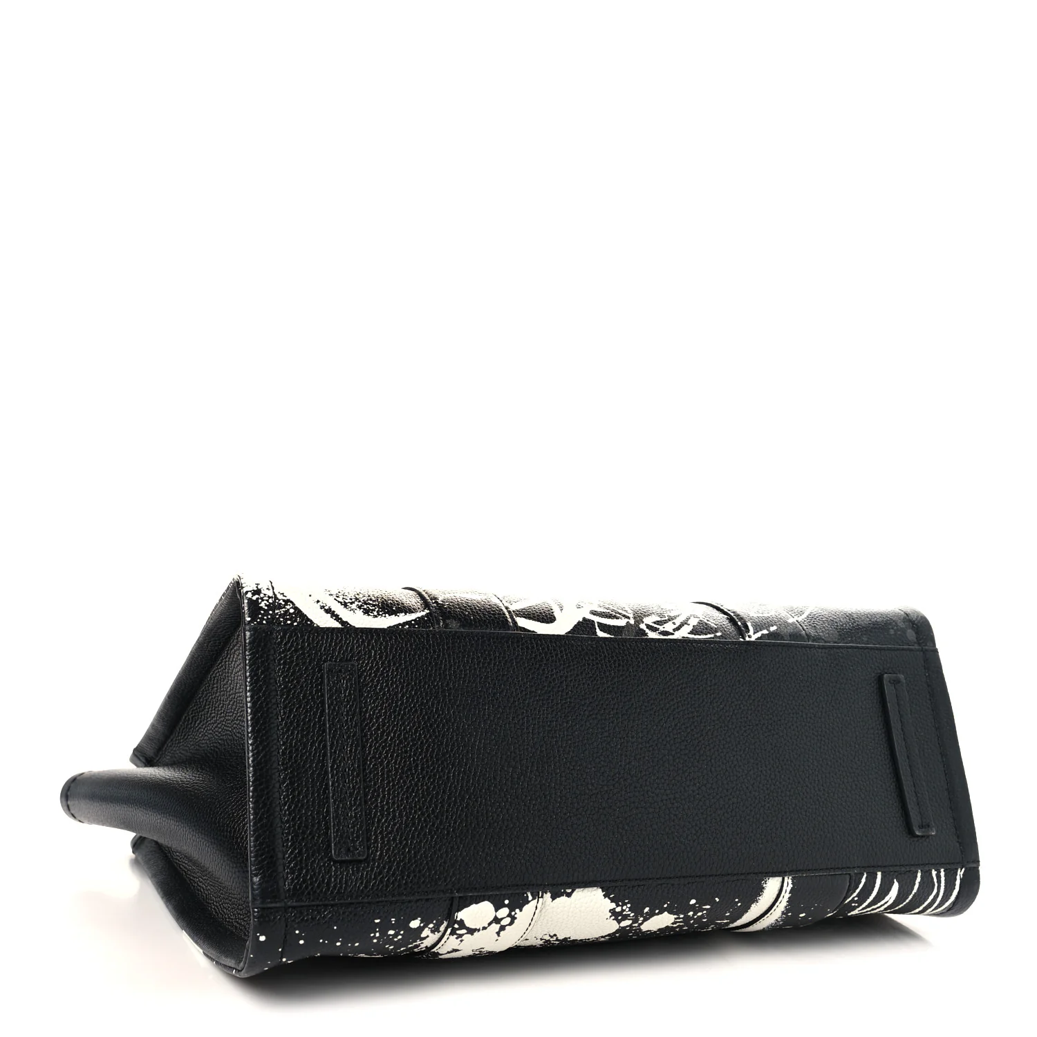 X FUTURA Grained Calfskin Large The Tote Bag Black - Image 4