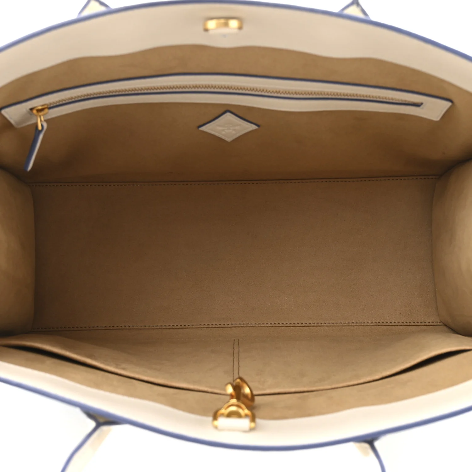 Calfskin Gradation Monogram Large Munchen Tote Blue - Image 5