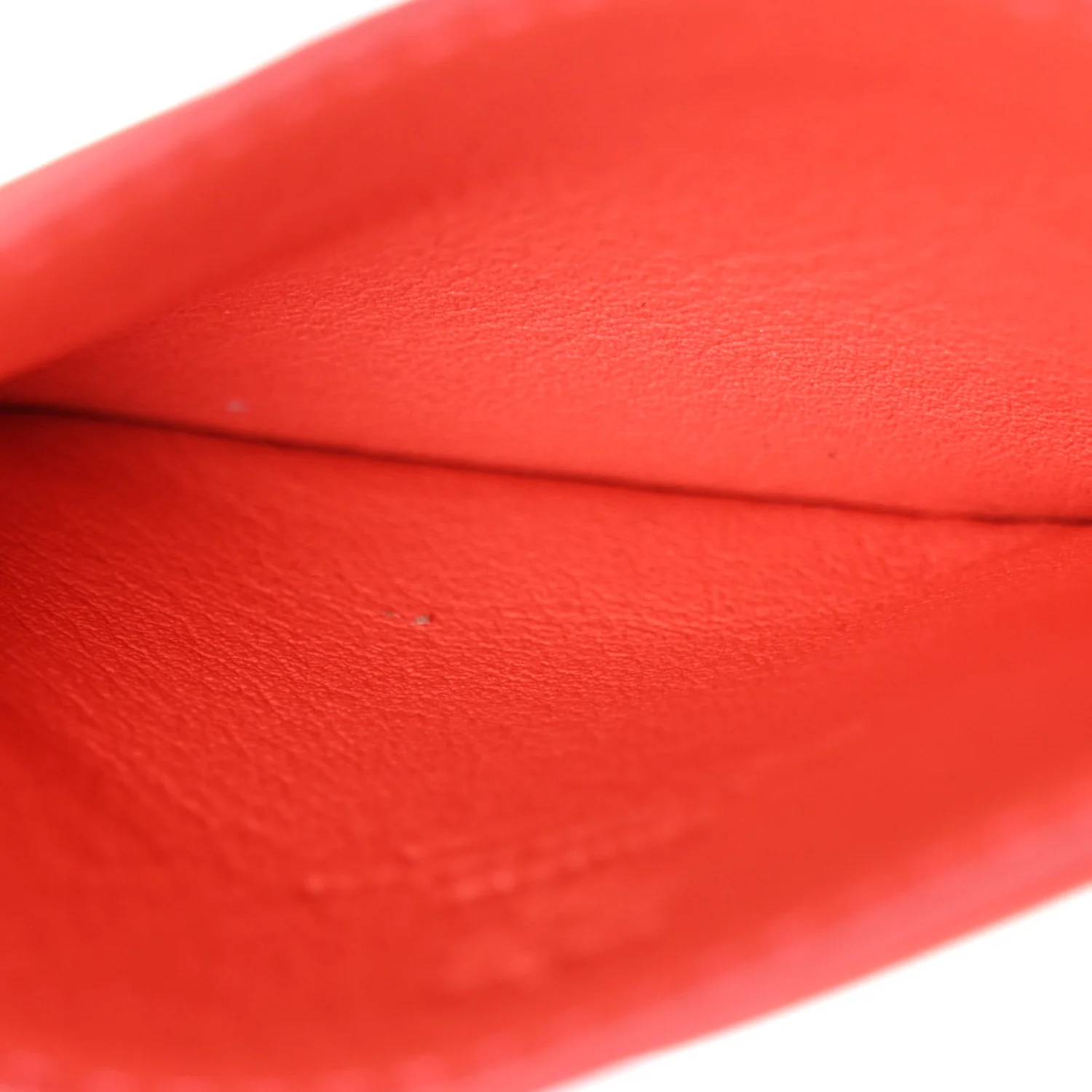 Calfskin Ottomar Monogram Card Case Hot Coral - Image 5