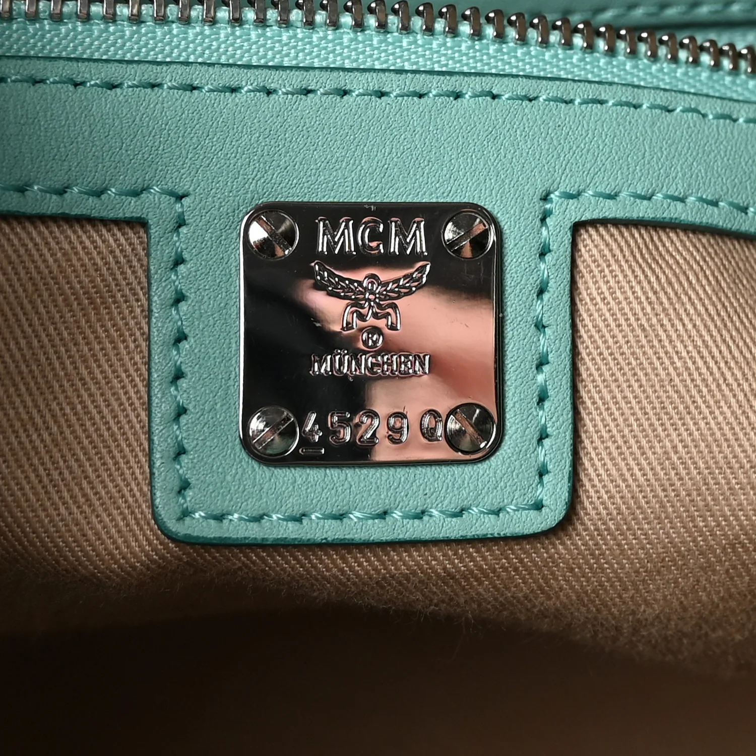 Calfskin Ottomar Monogram Medium Klara Hobo Pool Blue - Image 6