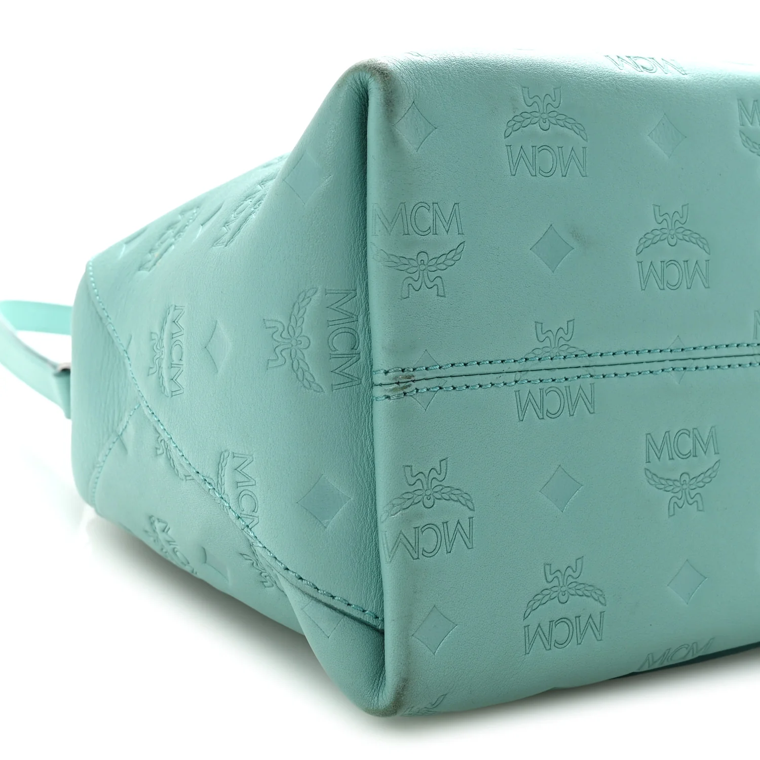 Calfskin Ottomar Monogram Medium Klara Hobo Pool Blue - Image 8