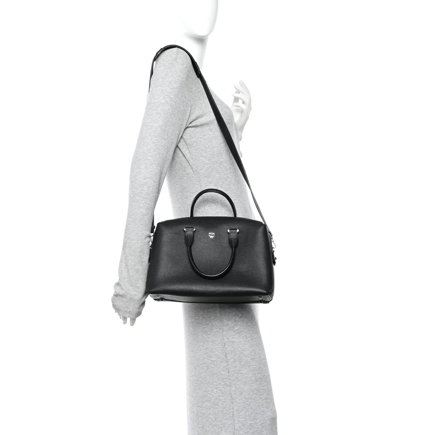 Grained Calfskin Medium Ella Boston Black - Image 2