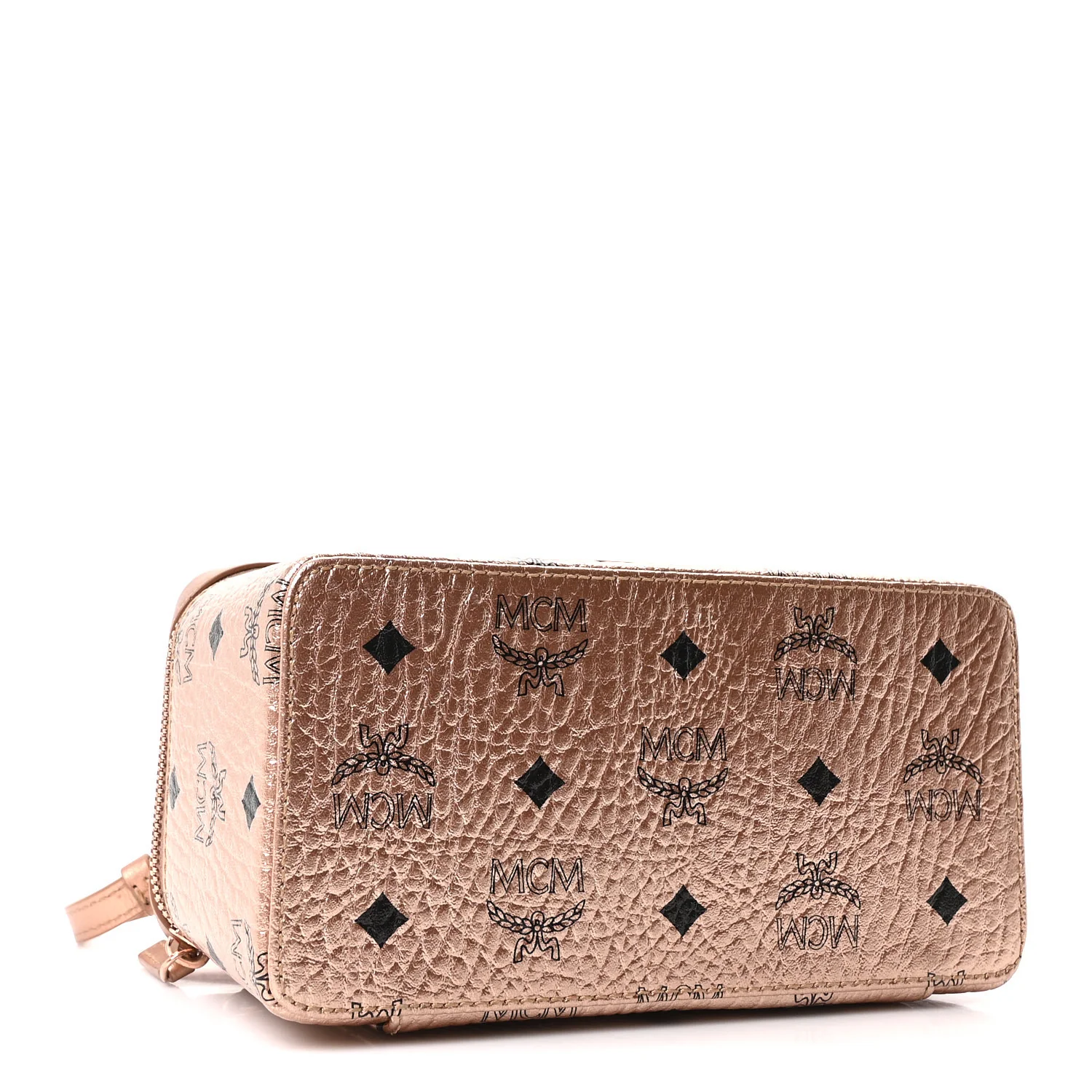 Metallic Visetos Vanity Case Champagne Gold - Image 4