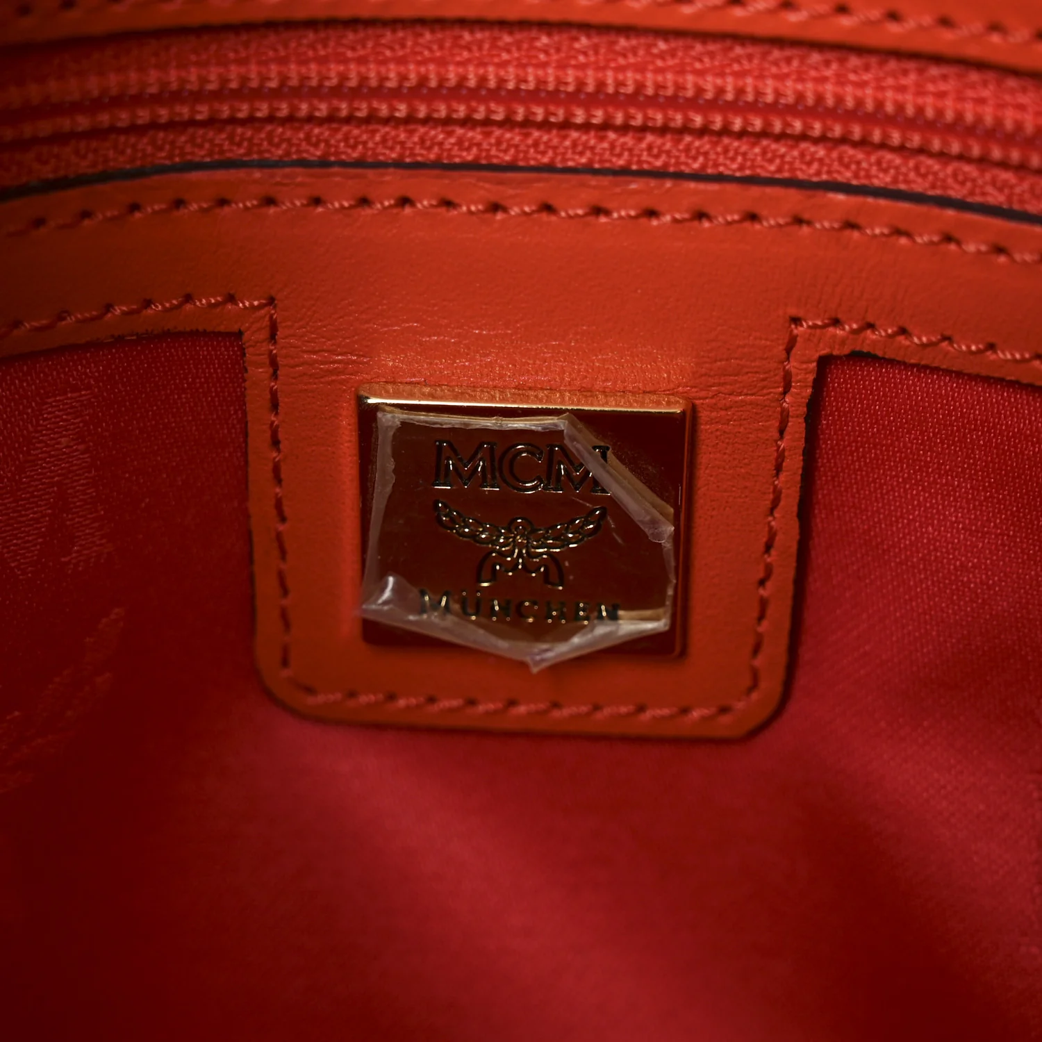 Monogram Patent Zip Top Tote Orange - Image 6