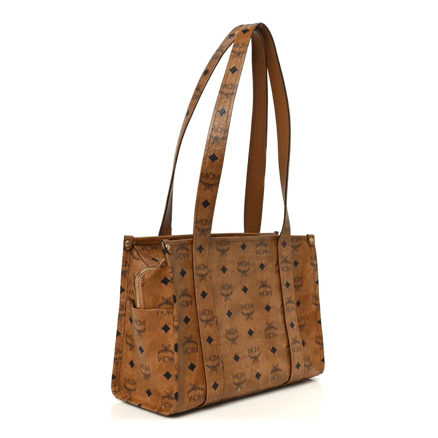 Visetos Aren Small School Bag Tote Cognac - Image 3