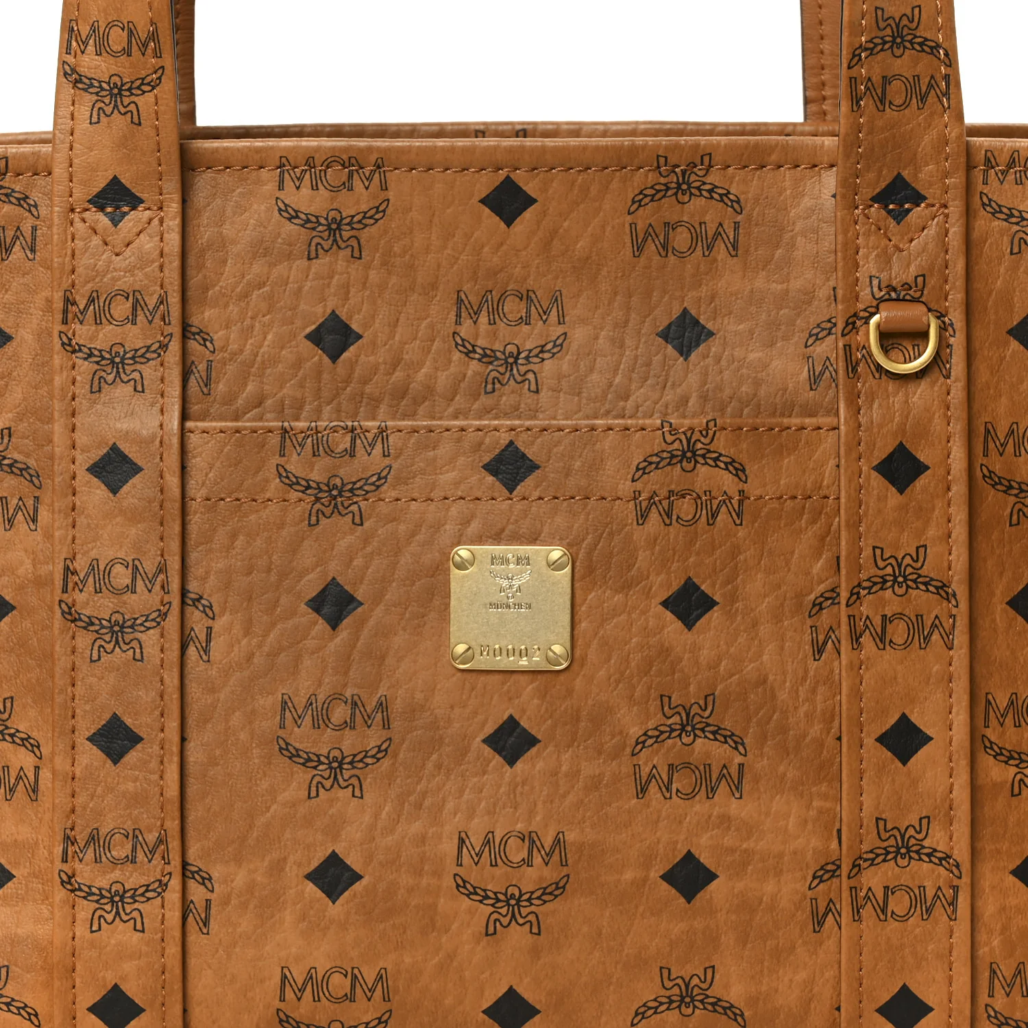 Visetos Aren Small School Bag Tote Cognac - Image 8