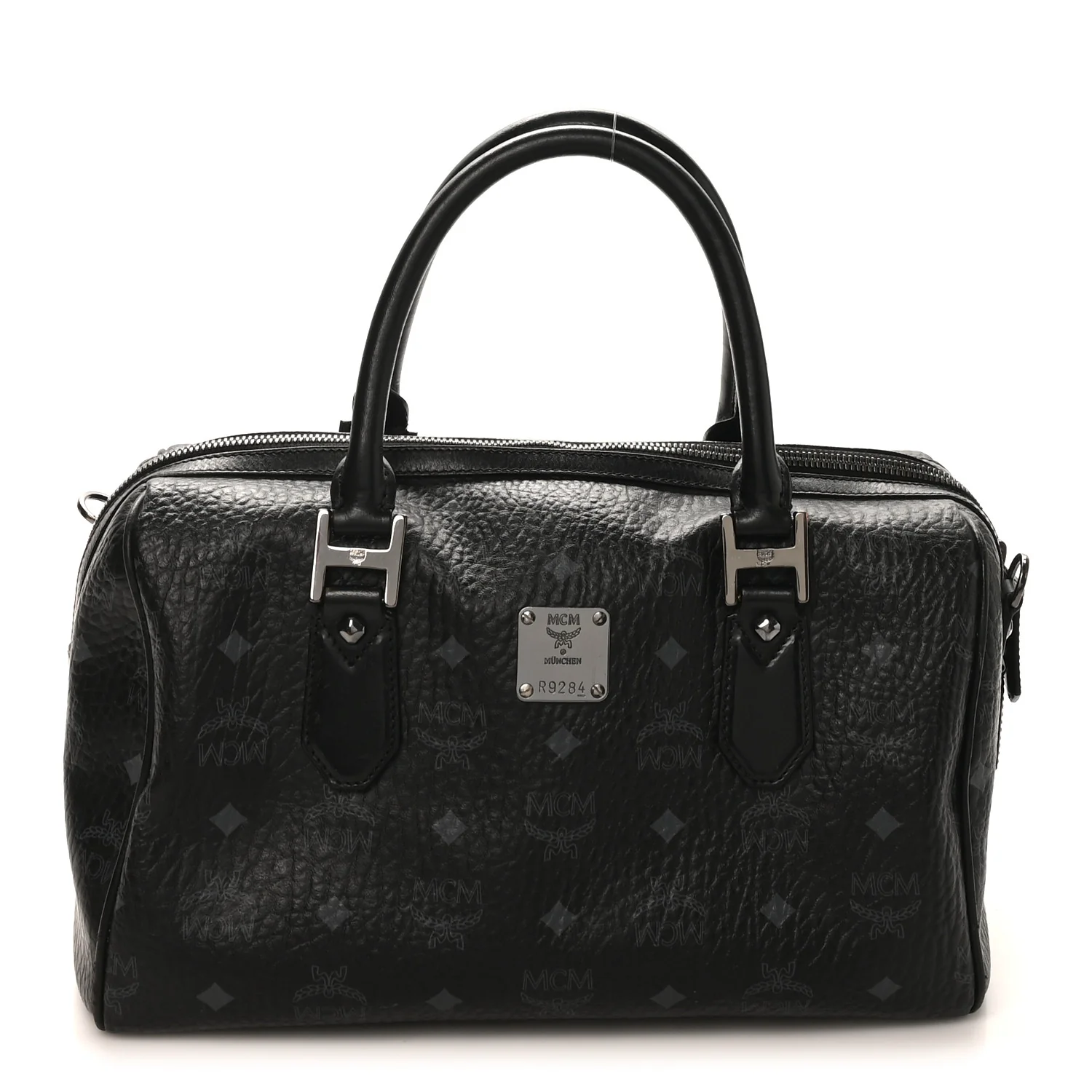 Visetos Heritage Medium Boston Bag Black